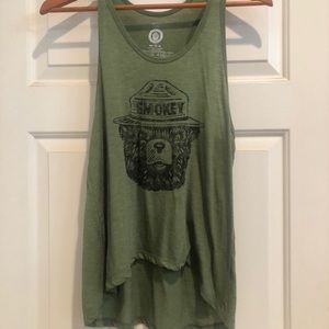 High-Low Smokey The Bear Tank